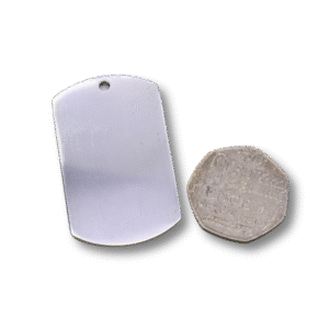 Metal Blanks UK - Aluminium Dog Tag 50mm x 30mm
