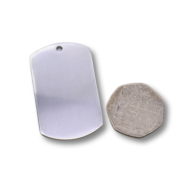 Metal Blanks UK - Aluminium Dog Tag 50mm x 30mm