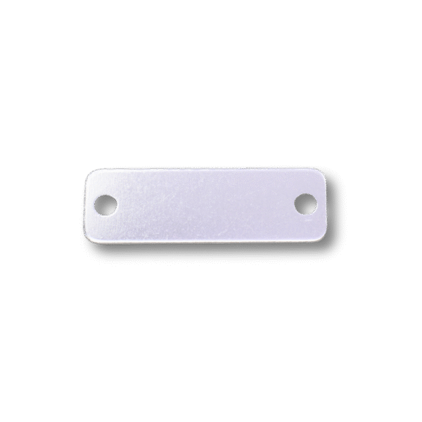 Metal Blanks UK - Aluminium Shoe Tag 45mm x 15mm