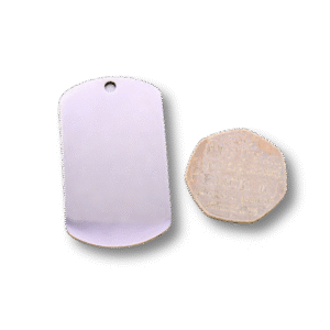 Metal Blanks UK - Stainless Steel Dog Tag 50mm x 28mm