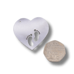 Aluminium Heart Blank with Feet Cut Out – 45mm Wide, 2mm Thick